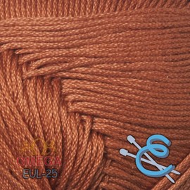 Hilaza Eulali 100% algodón, madeja de 100 gramos (Tabaco claro)