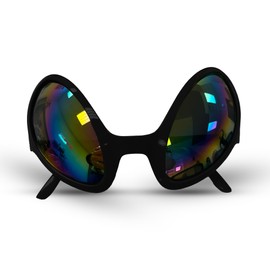 Vaulted Skulls & Co Black Alien Sunglasses | Alien Costume Glasses | Praying Mantis Costume Sunglasses | Insect Glasses | Black | Standard