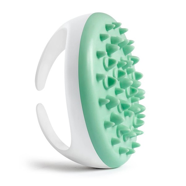 Pinkiou Body Brush Massager Anti Cellulite Slimming Relaxing Scrub Soft Massager for All Kinds of Skins-Easy to Use and Clean (Green)