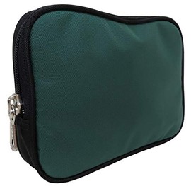 GEN-151 Valuables Case with Key Zipper Key Lock Nylon Pouch Security Case Fishing Pouch, green (moss green)