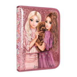 TOPModel Large Pencil Case Floral with Pens