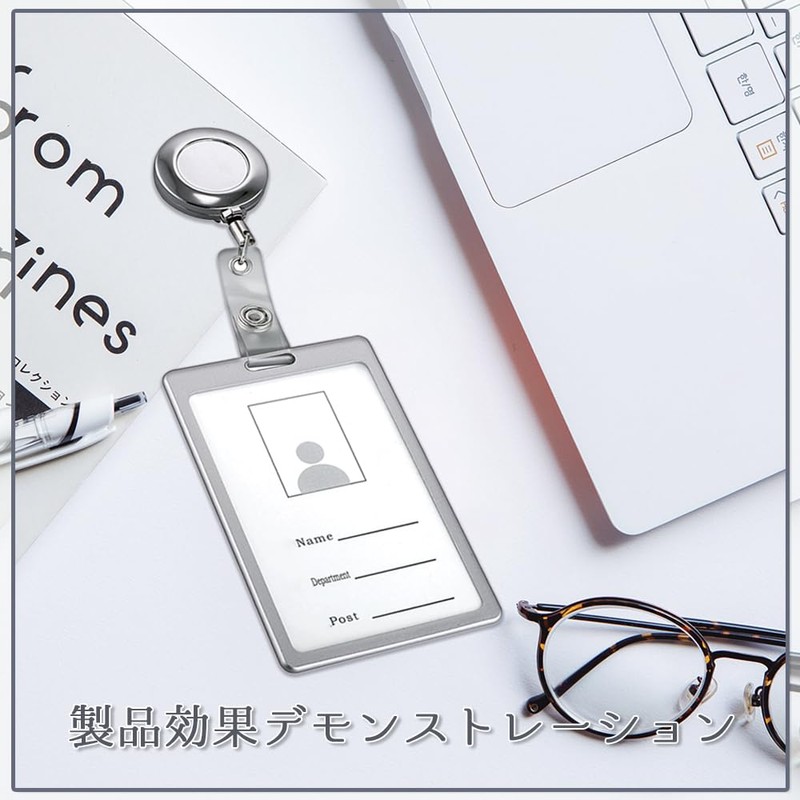 [BOOHUQICH] キーホルダー リールキーホルダー 伸びるキーホルダー idカードホルダー リール おしゃれ 紛失防止 オフィス 学校
