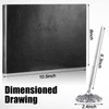 Leather Guest Book and Pen Stand Set, 10.5" x 8"