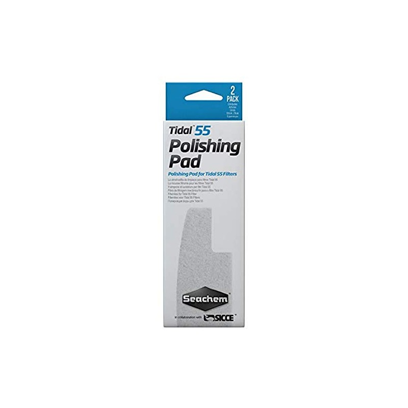 Seachem Tidal 55 Polishing Pads (2 Pack),white