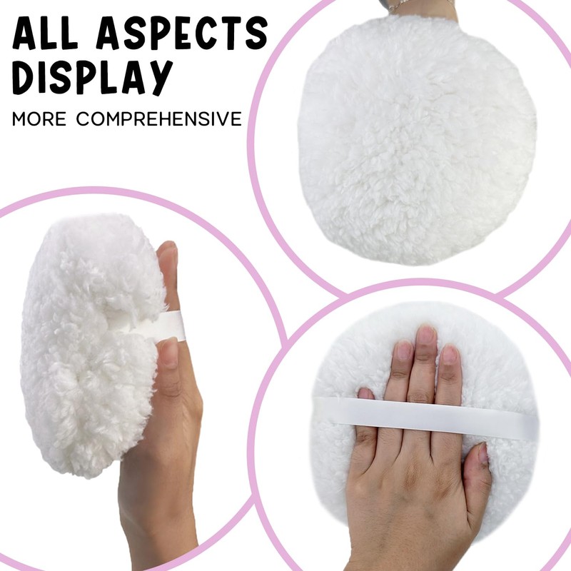 Topwon Oversize Powder Puff 6’’ Body Powder Applicator - Extra