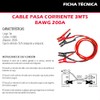 Dogotuls MC8053 Cable Pasa Corriente de 3 Metros 8AWG 200A