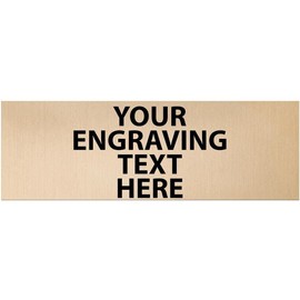 3" x 1" Custom Gold Engraving Plate, Engraving Included