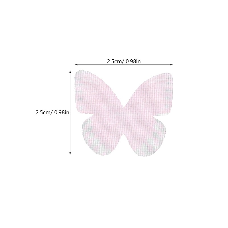 SUPVOX 20 Pieces with Butterflies Colourful Butterfly Decorative Fabric DIY