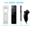Wii Remote Controller,Wii Controller With Nunchuck Compatible with Wii/Wii U