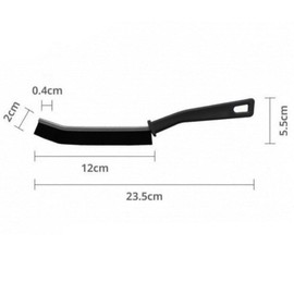 zosenda Crevice Cleaning Brush, Hard Bristled Gap Cleaning Brush, Dead Corner Brushes Multifunction Gap Cleaning Brush Tool, Bathroom Gap Brush for Home, Kitchen, Tiles, Window, Toilet, 4 Pcs