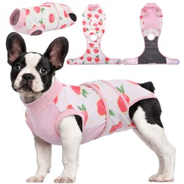 Kuoser Recovery Suit for Dogs Cats After Surgery, Professional Pet Recovery Shirt Dogs Abdominal Wound Bandages, Dog Onesies
