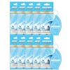 AREON Mon Auto Lufterfrischer Miami Beach Anhänger Hängend Aufhängen Spiegel Blau Duft Autoduft Pappe 2D Wohnung (Set Pack x 10)