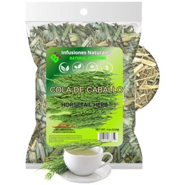 Cola de Caballo TE (Horsetail Herb 4 oz.) (113g), Cola de Caballo Hierba, Horse Tail Plant Tea, Shave Grass Loose Leaf TEA