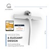 GÜTEWERK Shower Squeegee for Glass Doors, Silicone Window Squeegee, Bathroom