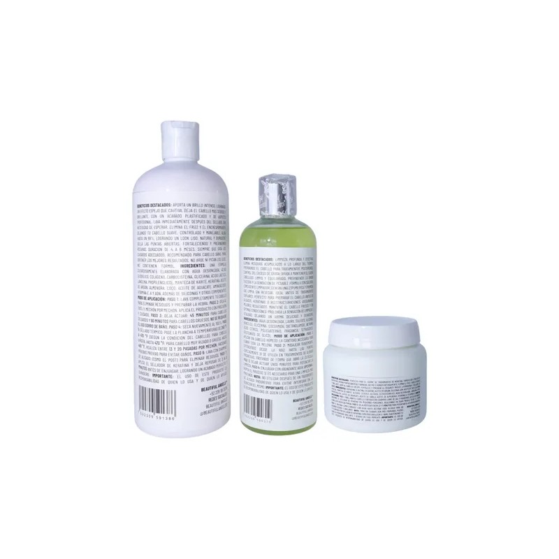 Kit Efecto Espejo Silve 1l, Sellador 300ml, Shampoo Lp 500ml