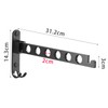 JOOM Retractable Folding Wall Mounted Clothes Hanger Rack Clothes Storage