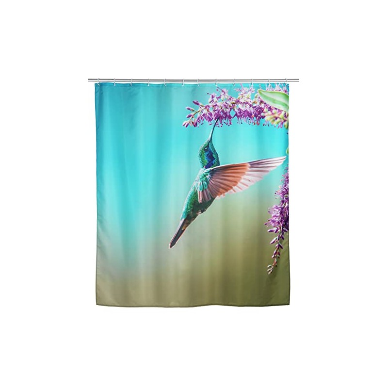 WENKO Managua Shower Curtain 180 x 200 cm, 100% Polyester
