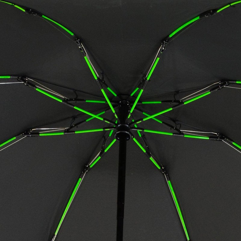 iX-brella Reverse Reverse Opening Fiberglass Pocket Umbrella with Coloured Spokes,