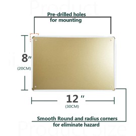 WellDGS Tin Sign Flush It Good Funny Bathroom Black Cat 12x8 Inch