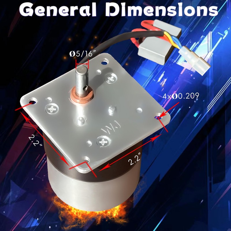 Feed Motor Replacement for Pelpro PP130& Pleasant Hearth PH35PS Pellet