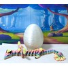 Peacock Dragon and Egg, Feathered Peacock Dragon, 3D Printed Dragon,