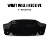 PSLER 5" Wave Windshield Windscreen Wind Splitter for CVO Street