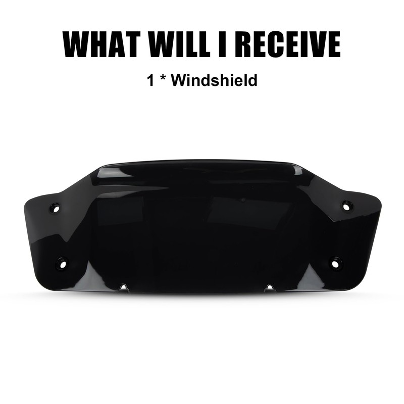PSLER 5" Wave Windshield Windscreen Wind Splitter for CVO Street