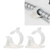 100Pcs Cable Management Clip Adjustable Adhesive PA66 Nylon Cord Organizer