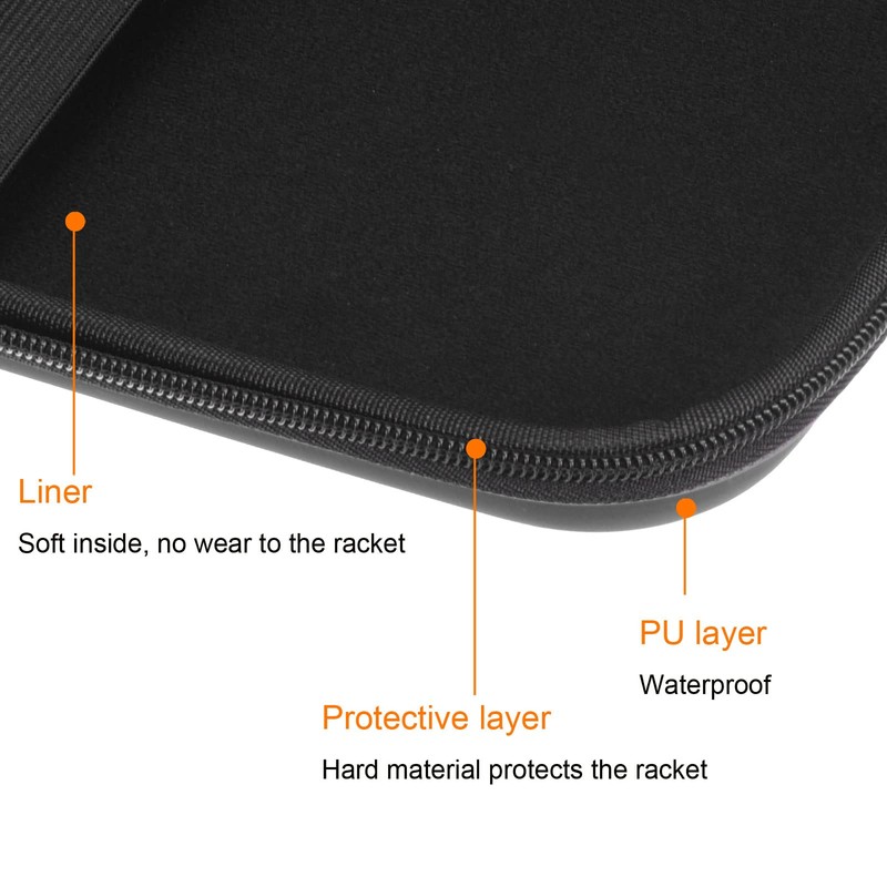 PATIKIL Table Tennis Racket Case, Ping Pong Paddle Case Hard