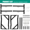OUTPRIZE Non-Drilling Truck Rack, Heavy Duty Steel Extendable Truck Bed