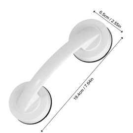 1Pcs Suction Cup Door Handle, Cup Wall Handrail, Suction Grab Bars for Shower, Push Pull Armrest for Bathroom, Refrigerator Drawer Bathroom Suction（Silver）