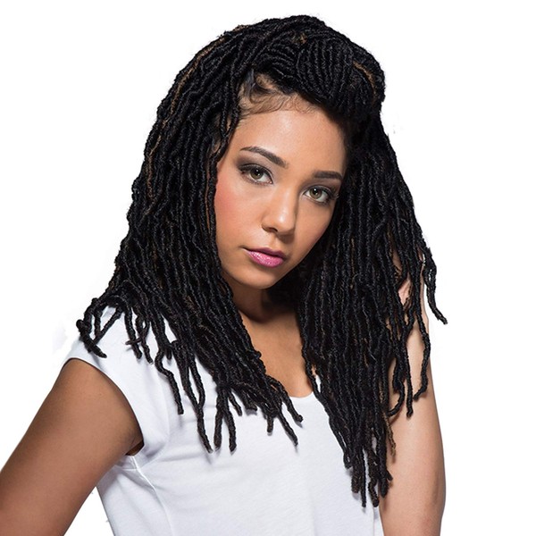 Bobbi Boss Synthetic Hair Crochet Braids African Roots Braid Collection Nu Locs 14" (6-PACK, 1)