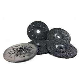 5 Pack of Ultra Wheels GRIT 16 Grinding Silicon Carbide Heavy Duty Discs Arbor 7/8"-11 - Diameter 7"
