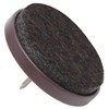 Adsamm® / 4 x felt pads with nail / brown