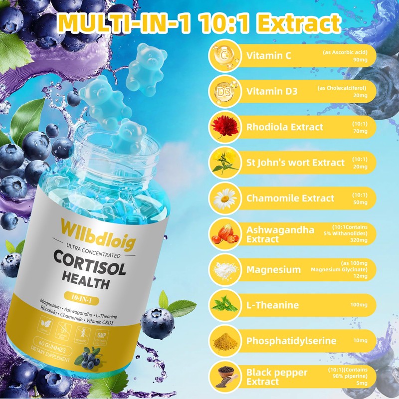 Cortisol Supplements Gummies for Women - Cortisol Manager for Stress