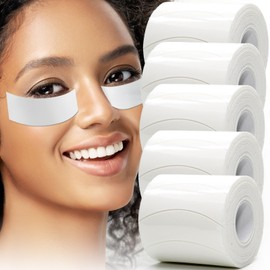 Eye Pads Lash Extensions Foam - Akissos 650 Pcs White Under Eye Patches,Foam Pad,Lash Extension Supplies,Lash Tech Supplies,Eyelash Pads,Beauty Tools,Elastic,Thick,No expiry No Slip 5 Roll