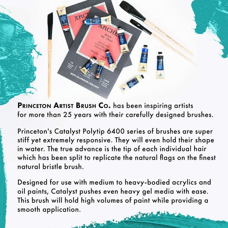 ホルベイン カタリスト 画筆 6400 ポリティップブラシ ファン 平 3号 FN-3 108031