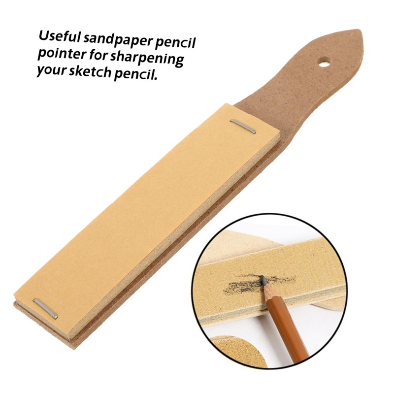 Operitacx Art Pencil Sandpaper Board Pencil Sharpeners Drawing Tool Assorted