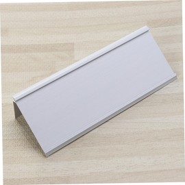 Operitacx Tragbarer Visitenkarten-id-organizer Aus Aluminiumlegierung für Den Schreibtisch Silberfarben