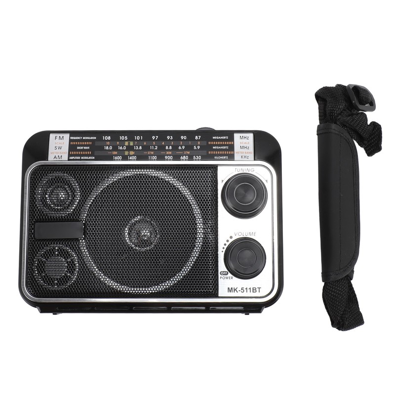 Portable Shortwave Radio FM AM SW Bluetooth 5.0 Multifunction Multi