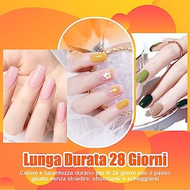 NAILMASHA 32 Pcs Semi-Permanent Nail Polish, 27 Popular Summer Colors, UV LED Nail Kit with Base, Shiny and Matte Top Coat and Cat's Eye Gel Polish and Nail Polish Remover, 15ML