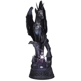 George S. Chen Imports SS-G-71223 Dragon with Lighting LED Crystal Ball Collectible Figurine Statue Model