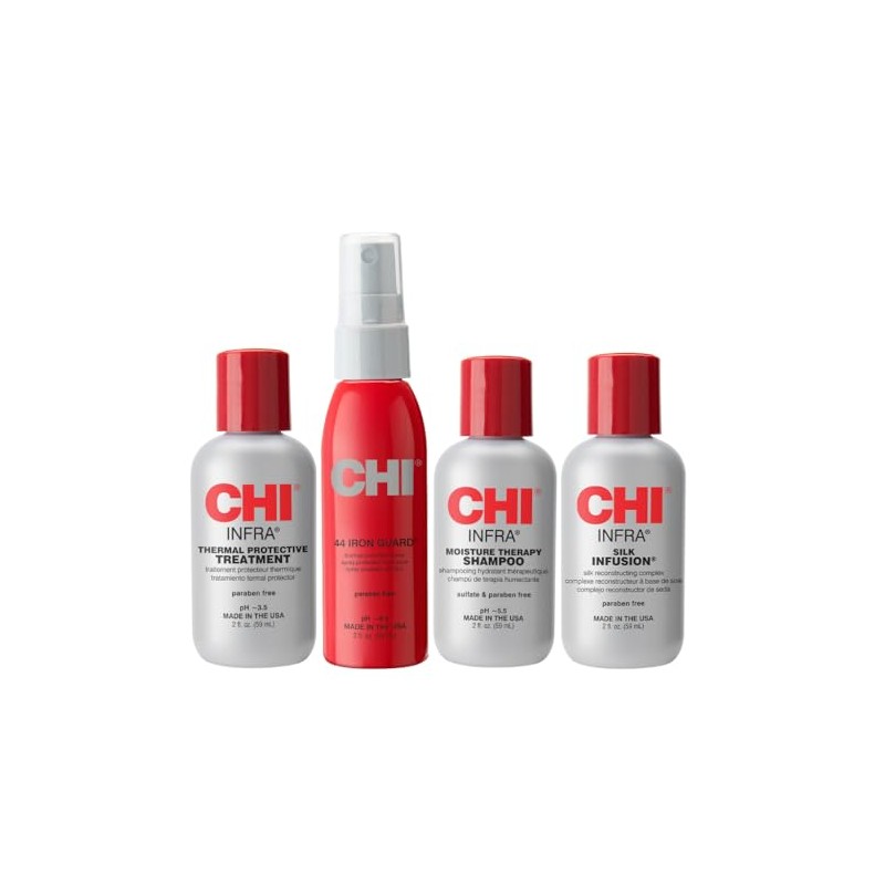CHI Infra The Essentials Kit with Infra Shampoo, 44 Iron
