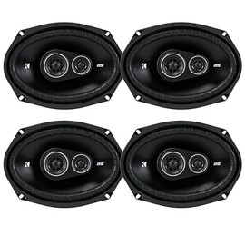 KICKER 6x9 360 Watt Peak Power 3-Way 4-Ohm Coaxial Car Audio Speakers (Qty 4)
