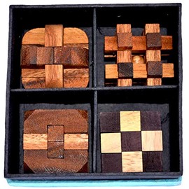 Knobelholz.de Paper set 4 puzzles.