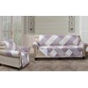 Brilliant Sunshine Lilac and Beige Rose Patchwork Couch Cover, Quilted