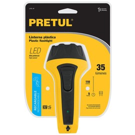 LED rechargeable flashlight, 35 lumens, Pretul