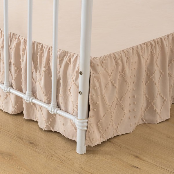 Bed Skirt Queen Size Ruffled Bed Skirt with Split Corners,