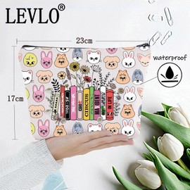 LEVLO SKZOO Cosmetic Make Up Bag SKZ K-POP Fans Gift SKZOO Cartoon Member Zipper Pouch Bag SKZ Merchandise for K-POP Fans, SKZ Life Bag
