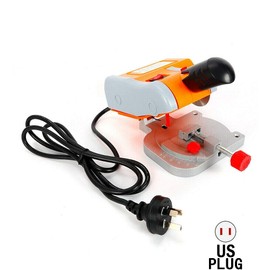 Mini Miter Saw Electric Power Table Saw Benchtop 45 Degree Cutting for Cutting Metal Wood Plastic Depth Miter